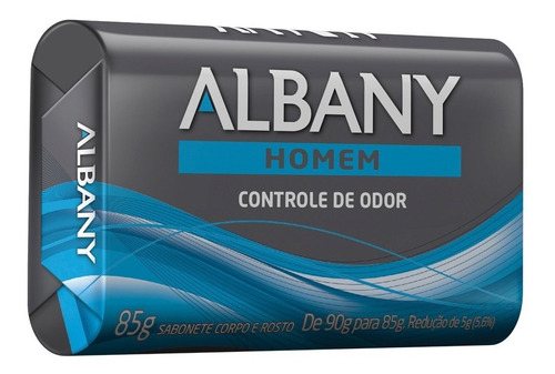 Sabonete Em Barra Albany Homem Controle De Odor 85g