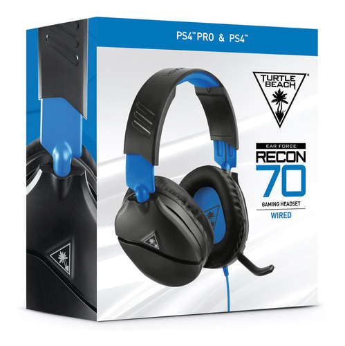 Audífono Gamer Turtle Beach Recon 70 Ps4 Xbox Pc Azul