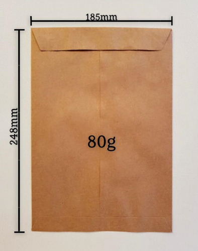 Envelope Saco Kraft Skn324 185x248mm Caixa Com 100 Unidades Cor Colorido