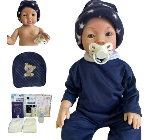 Bebê Boneco Reborn Menino Luquinhas Lindo Príncipe Barato