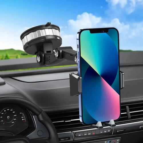 Soporte Universal Celular Auto Porta Teléfono Brazo 360° Color Negro