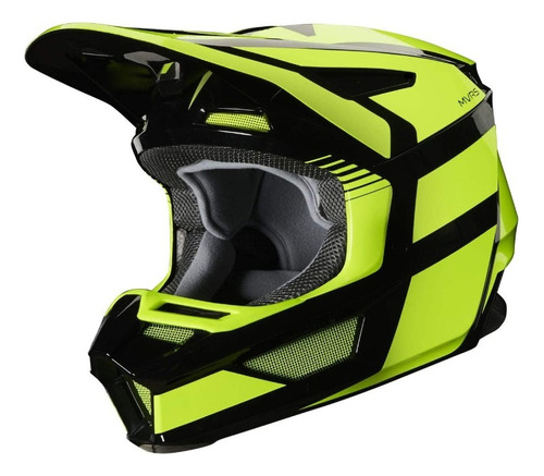 Casco V2 Hayl Amarillo Fluor Proteccion  Motocross Fox Juri
