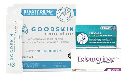 Combo Goodskin Collagen + Telomerina 30 Caps