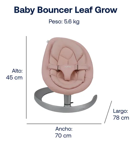 Baby Bouncer Nuna Leaf Grow Blush