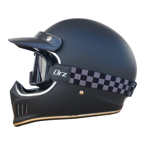 Casco Retro Cafe Racer Scrambler Tracker Tipo Torc T3