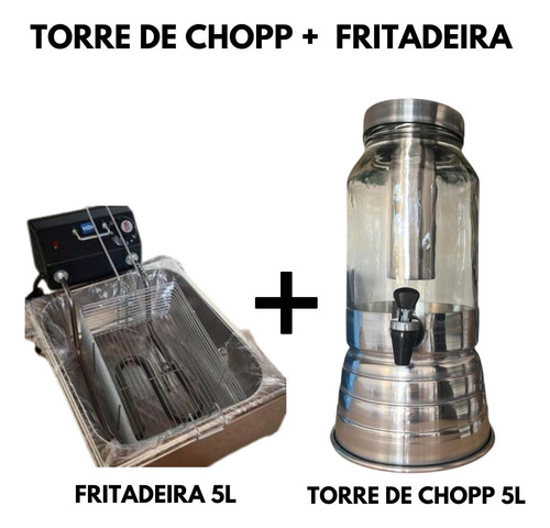 Torre De Chopp + Fritadeira Eletrica