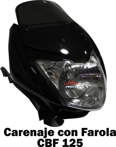 Carenaje Honda Cbf 125 Completo Con Farola Color Negro