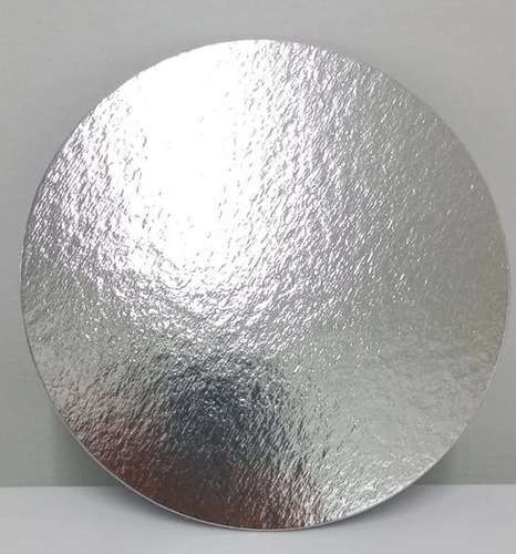 10 Base Laminada Cake Board Para Bolo Disco Prata 26cm