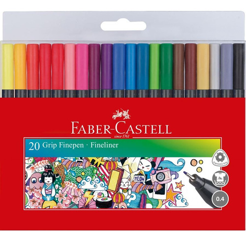Fibras Trazo Fino Faber-castell X20 Colores