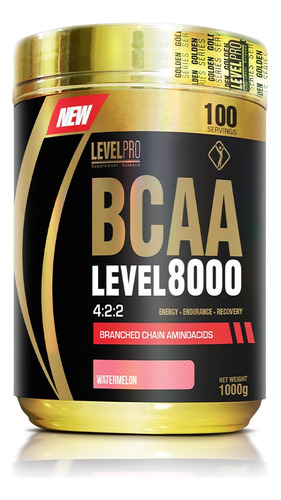 Bcaa Level 8000 100 Servicios, Level Pro Aminoácidos