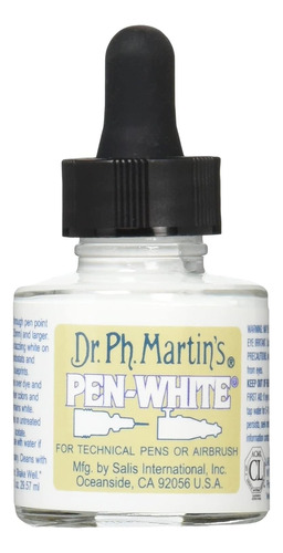 Dr. Ph. Martins Botella De Tinta Blanca Para Boligrafo 30ml