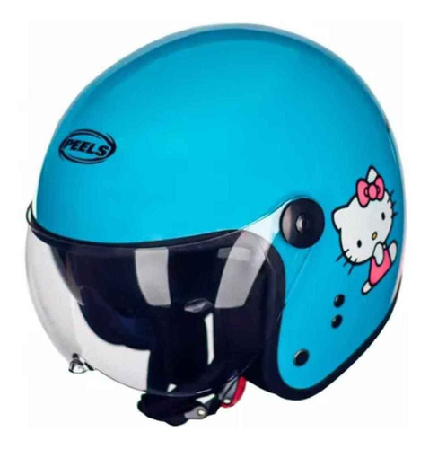 Capacete Aberto Feminino Peels Click Hello Kitty Classic 54