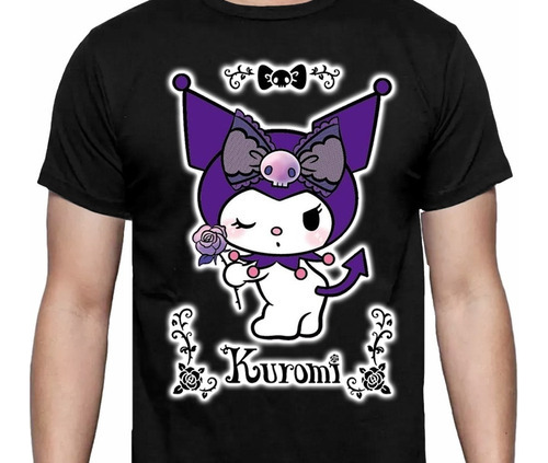 Sanrio - Kuromi Hello Kitty Kawaii - Polera Anime