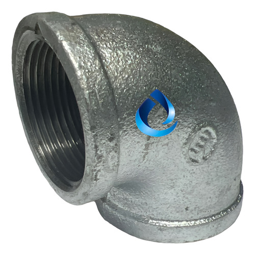 Codo Galvanizado 1 1/2 Pulgada 90 Grados