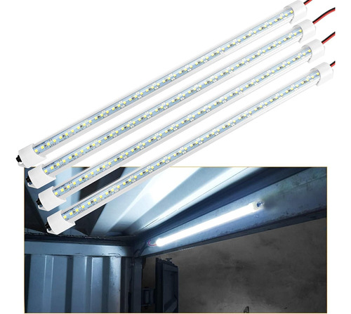 Barra Led Interior De 12 V, Tira De 48 Led Con Interruptor, 