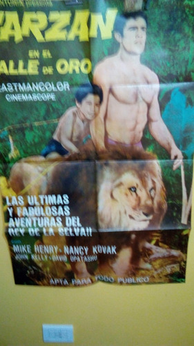 Poster Pelicula * Tarzan En El Valle De Oro - 1966 Original