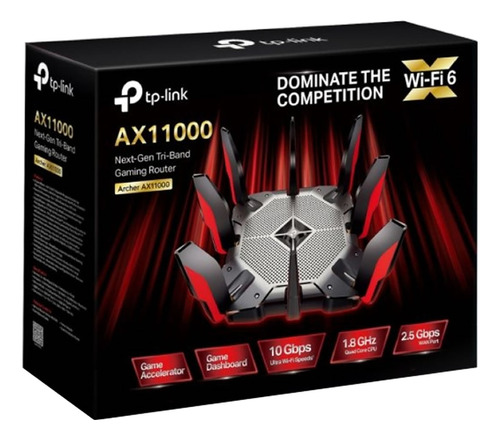 Router Gamer Wifi Tp Link Archer Ax11000 Wi6 4804mbps 1.8ghz