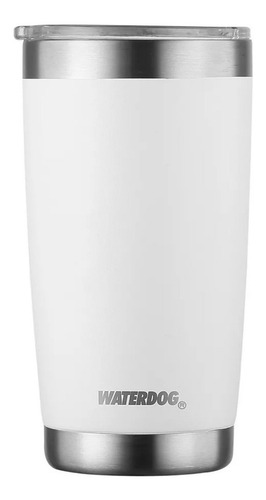 Imagen 2 de 2 de Vaso térmico Waterdog Borda color blanco 500mL