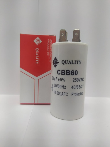 Imagen 2 de 2 de Capacitor 20 Mf 250v Voltio Tienda Chacaito