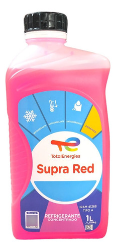 Refrigerante Concentrado Total Supra Rojo Tipo A 1 Litro