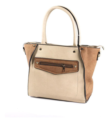 Bolsa Vitta Bdv173 Beige Marca Vitta De Vinil