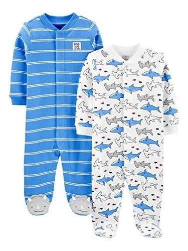 Ropa Para Bebe Paquete De Pijama X2 De Algodón Talla 6-9m