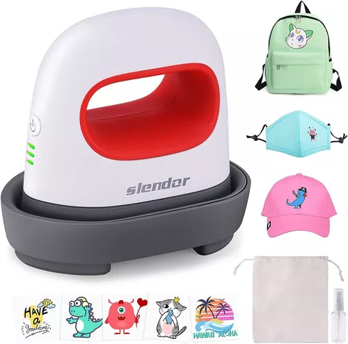 Comprar Mini prensa de calor, pequeña máquina de transferencia de calor,  mini prensa de hierro portátil para camisetas, zapatos, sombreros, gorras y  almohadas