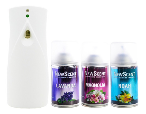 Newscent Dispenser Automático Sensor + 3 Aromatizador 6c