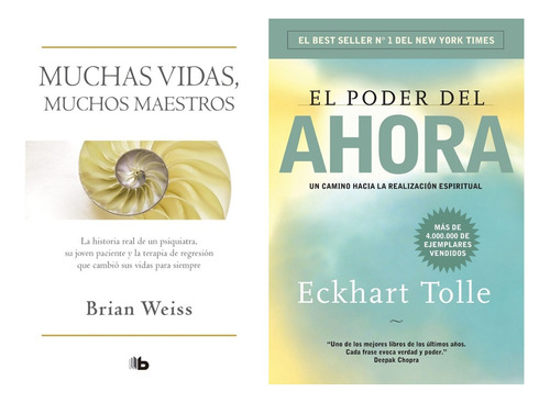 Muchas Vidas Muchos Maestros + El Poder Del Ahora- 2 Libros