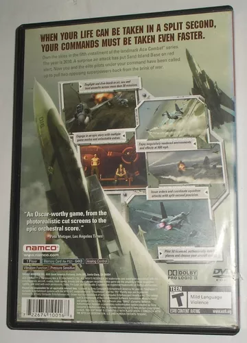 ACE COMBAT 5 SIMULADOR COMBATE AÉREO NO PS2 