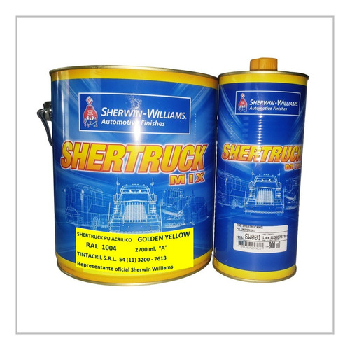 Pintura Poliuretano Ral 1004 X 3.6 Lts. Amarillo Oro