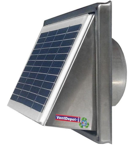 Extractor Solar De Baño Ventdepot, Mxwxe-001,  Ducto 4  Ø, 1