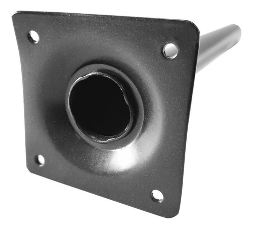 Kit 4 Pe Para Moveis De Aço Tubular Preto 10cm Sofa Armario