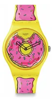 Comprar Reloj Swatch Seconds Of Sweetness So29z134 Color De La Correa Amarillo Color Del Bisel Amarillo Color Del Fondo Amarillo