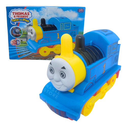 Tren Thomas Luces 3d Led Sonido Musica Pila Movimiento Vagon