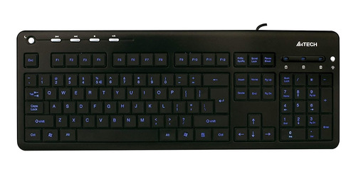 Teclado Negro Retroiluminado Usb A4tech Kd-126