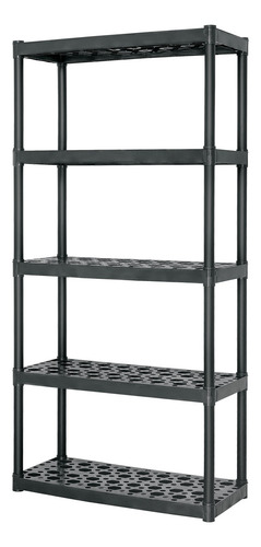 Estante De Plastico Pesado 5 Niveles Truper Cod: 19943 Color Negro