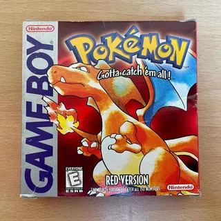 Pokemon Red Rojo Gameboy En Caja Con Manual Original