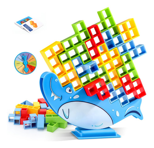 64 Pcs Tetra Tower Balance Game Juego De Equilibrio De