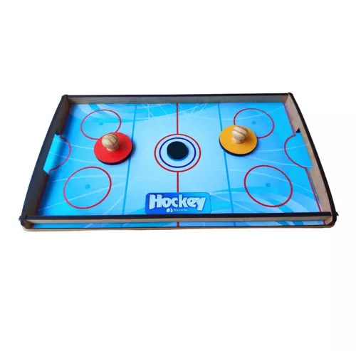 Mini Mesa Hockey Brinquedo Róquei Madeira Jogo de Tabuleiro Infantil