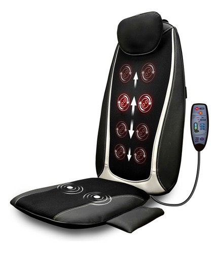 Assento Massagem Shiatsu Com Aquecimento Eletrico Relaxmedic