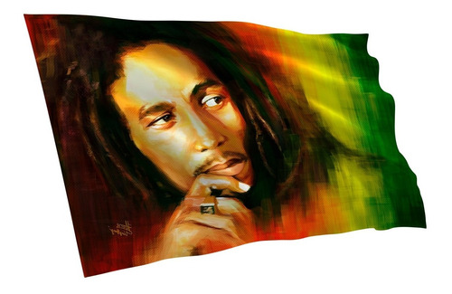 Bandeira 70x100cm Bob Marley Reggae