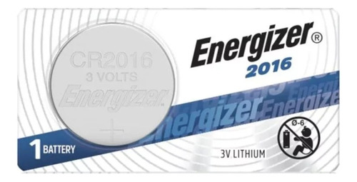 Pila Energizer Cr2016 Litio 3v Unidad Botón