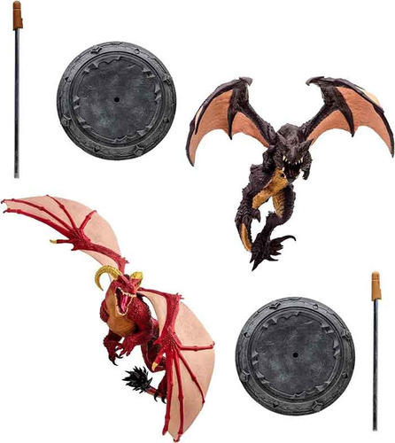 Dragones Red Highland & Black Proto Warcraft Set Mcfarlane