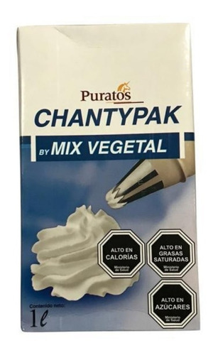 Crema Chantypack Mix Vegetal Puratos 1 Litro