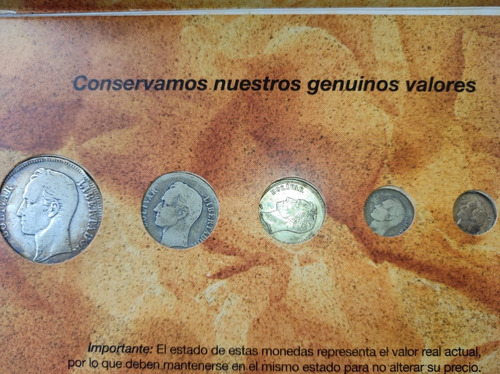 Imagen 2 de 3 de Colección Unibanca De Monedas De Plata Venezolanas