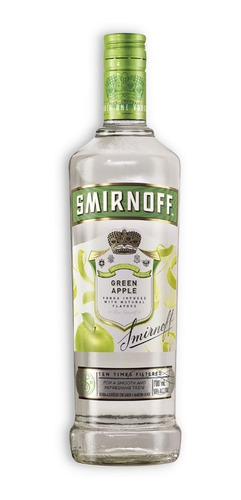 Smirnoff Green Apple Vodka Triple Destilado X6u 700ml