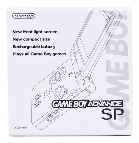 Caja Para Consola Game Boy Advance (gba) Sp Blanca