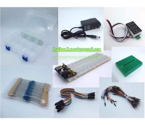 Kit Starter Electrónica Básica + Placa Mega R3 Genérica Ardu