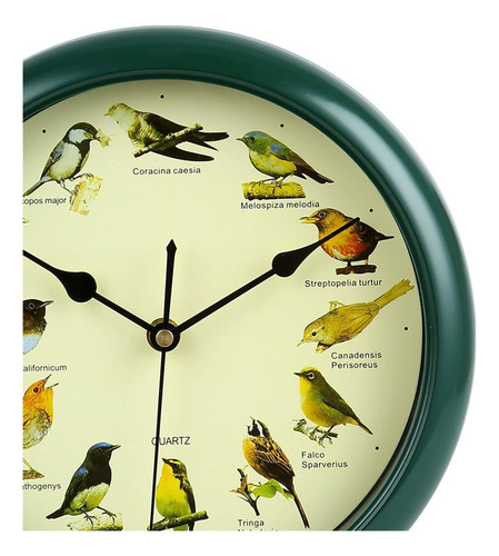 Reloj De Pared De 10 Pulgadas Con Pájaros Cantores Xl